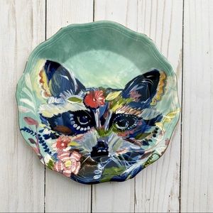 Anthropologie Starla Halfmann Fox Plate “Dusk”